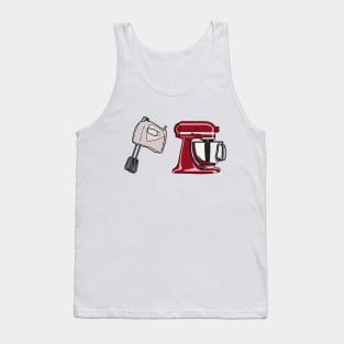 Hand mixer & stand mixer cartoon illustration Tank Top